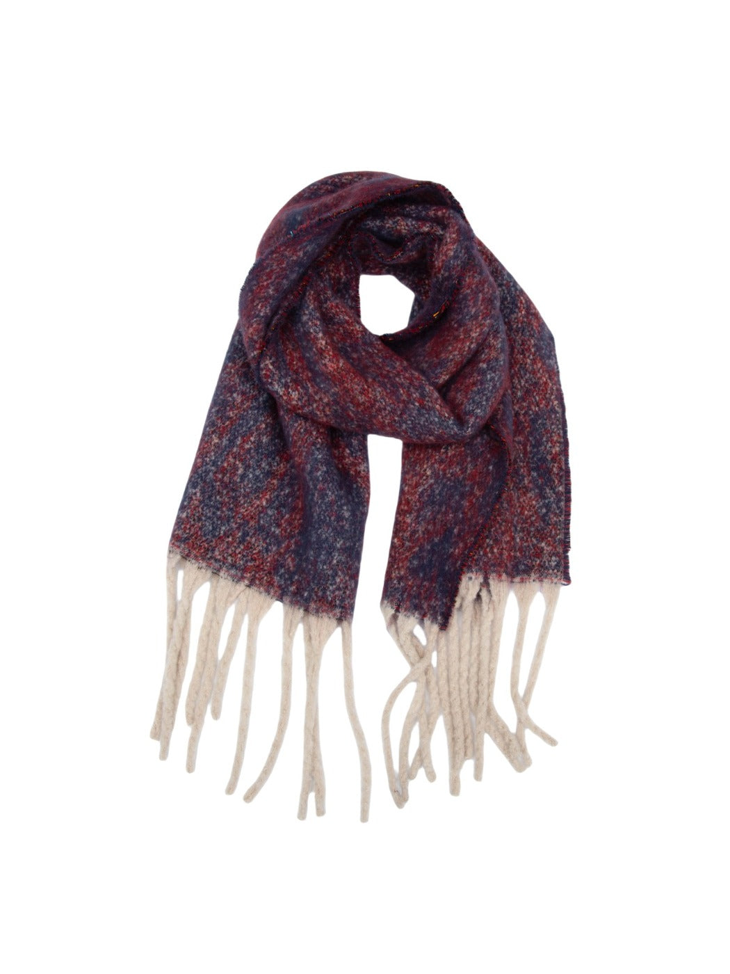 Scarvii - Winter Snake Printed Tassel Scarf
