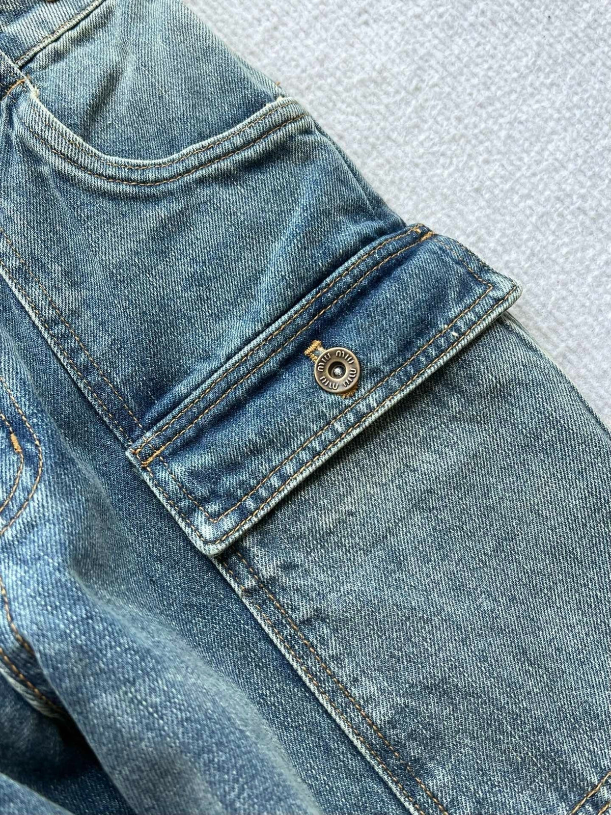 Miumiu 2026 Denim Jeans Blue Cotton 356328