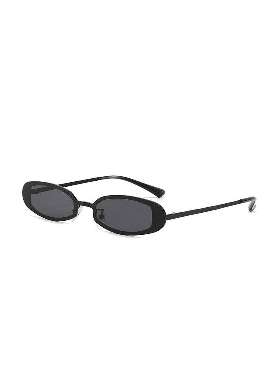 Mara Metal Oval-Framed Sunglasses