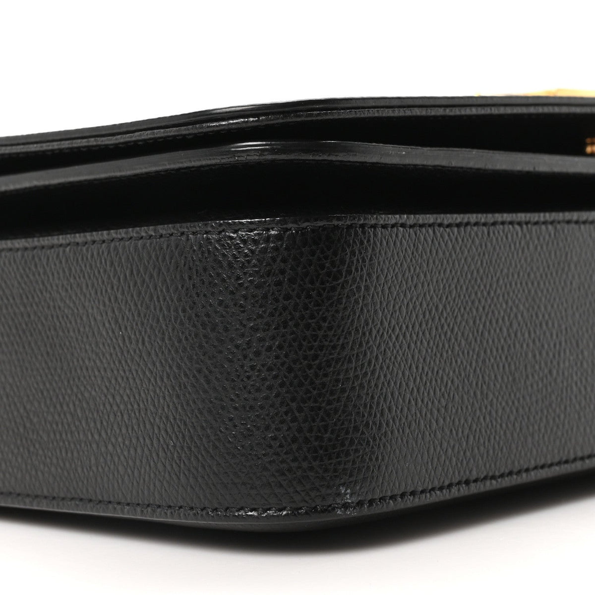 Textured Calfskin Medium Classic Monogram Universite Bag Black