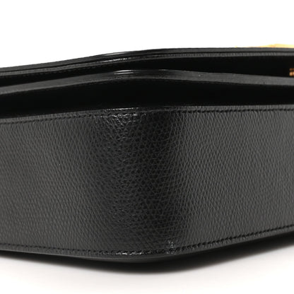 Textured Calfskin Medium Classic Monogram Universite Bag Black