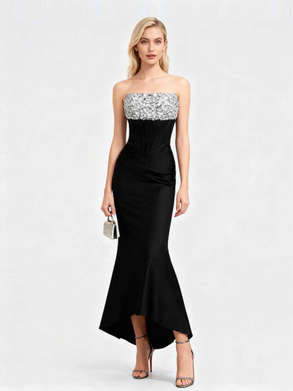 Gemma Strapless Sequined Maxi Dress