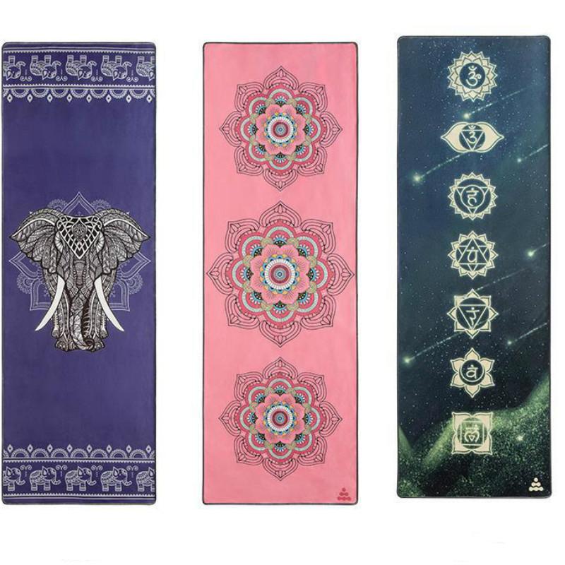 Portable Yoga Towel Non-Slip Sweat Towel Machine Wash Professional Women Lengthening And Widening Yoga Mat Cloth Fitness Blanket