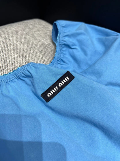 Miumiu 2026 Dress Blue Cotton 356929