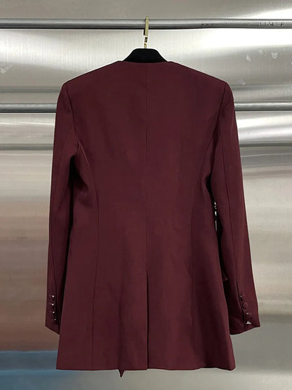 Raquel Mesh-Decorated Blazer