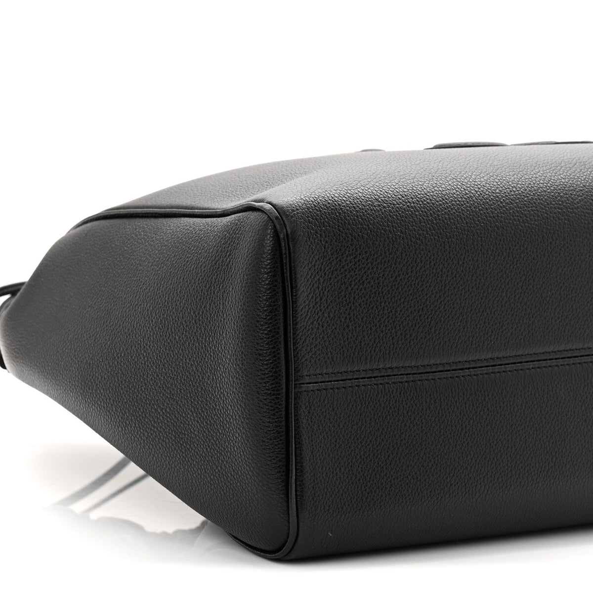 Calfskin Cuir Triomphe Cabas Drawstring Black