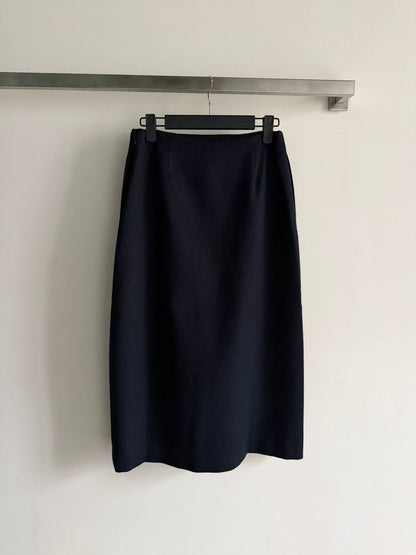 CD 26s Midi Skirt Navy Blue Cotton 352887