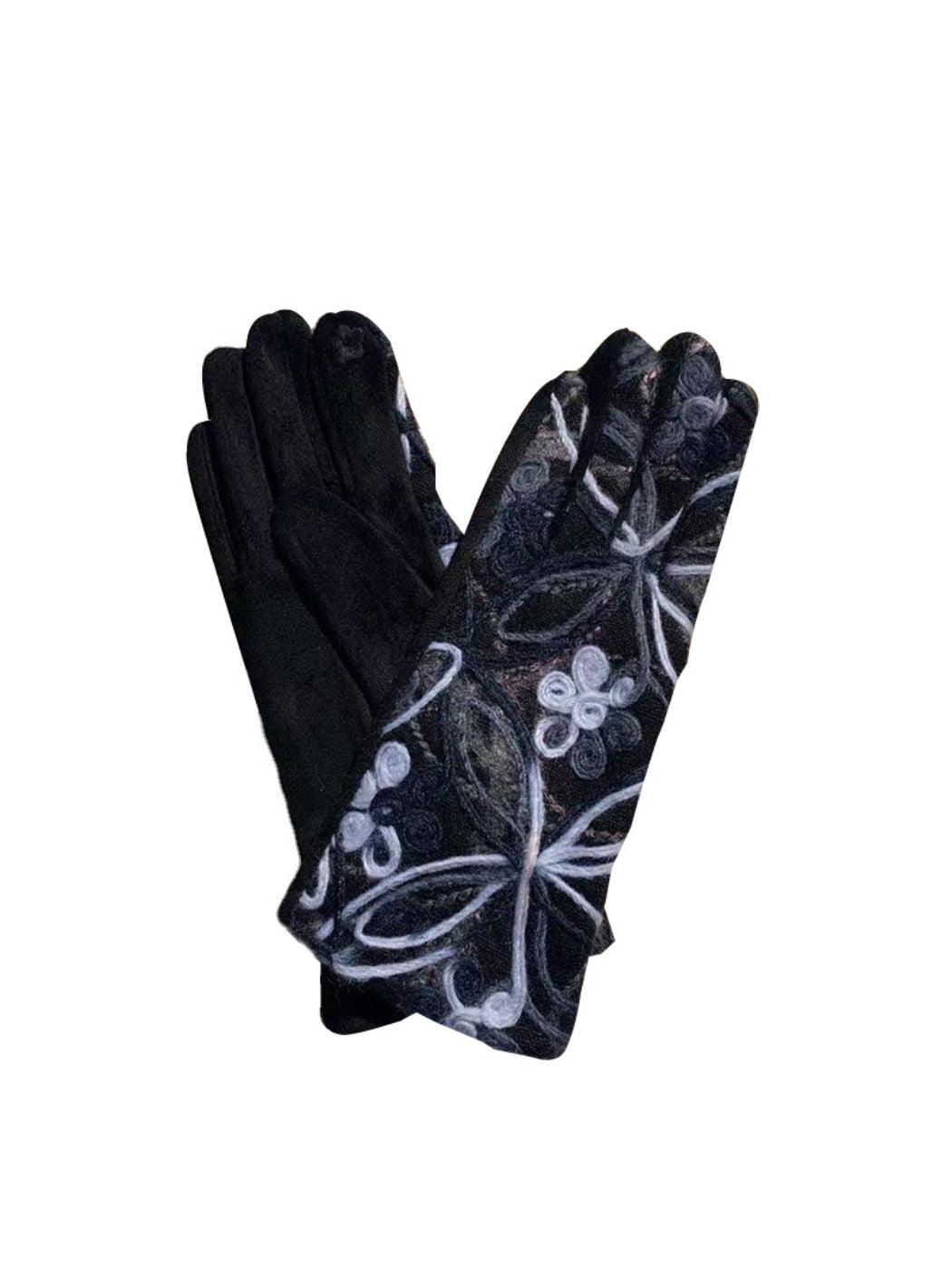 Gloving - Boho Embroidered Warm Outdoor Gloves