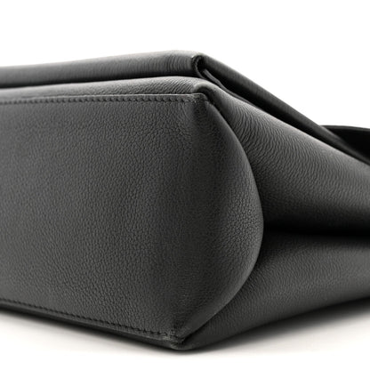 Soft Calfskin My Lockme Top Handle Black