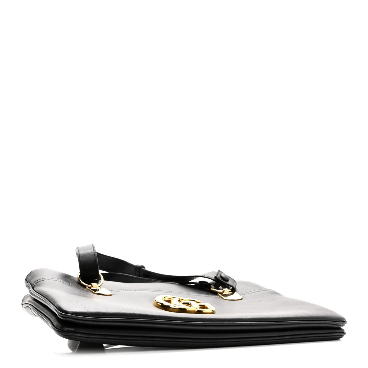 Vitello Palmellato Lux Large Arli Top Handle Bag Black