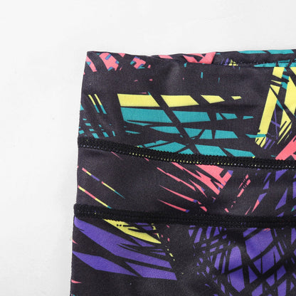 Step High-Bounce Yoga Pants Women Print Tight Outdoor Sports Fitness Clothing Casual Bottom Wholesale