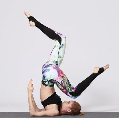 Printing Quick-Drying Yoga Pants Sports Leggings Digital Printing Feet Length Yoga Pants