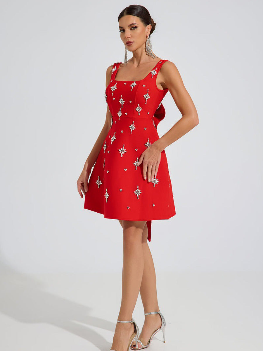 Allison Star Embellished Mini Dress