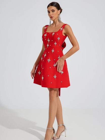 Allison Star Embellished Mini Dress