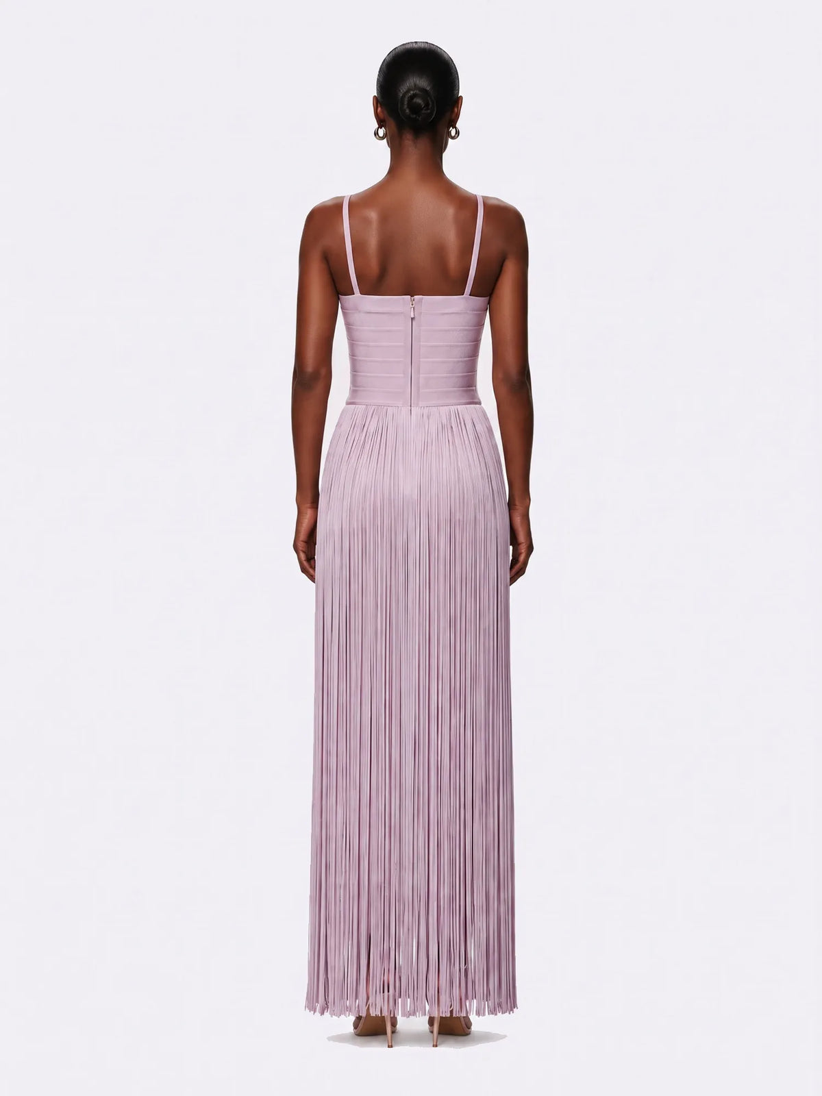 Daria Fringed Bandage Maxi Dress