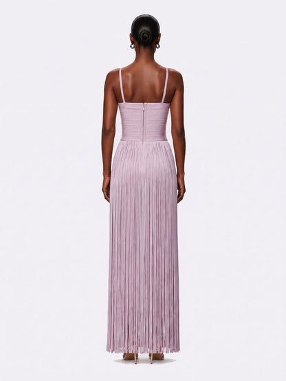 Daria Fringed Bandage Maxi Dress