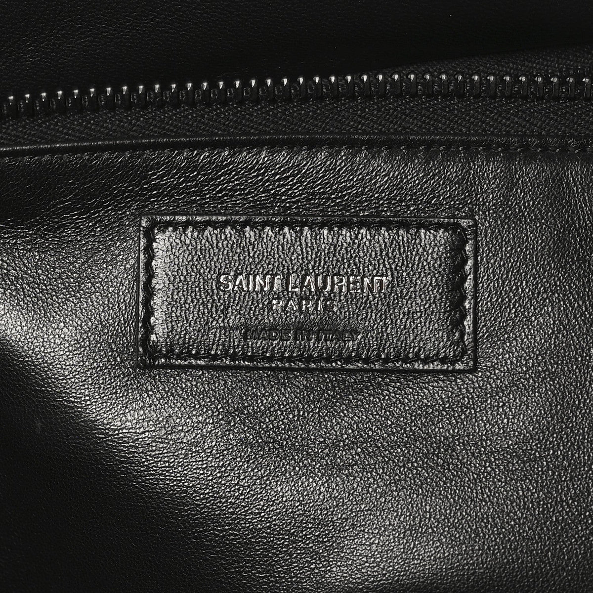 Lambskin Wide Puffer Tote Black
