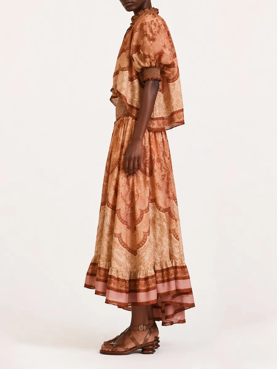 Hadley Linen Shirt and Long Skirt Set