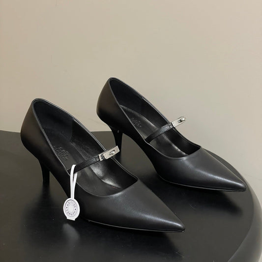 HM 26 Majeste 60 Pump Black in Calfskin 593830