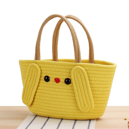Crochet Market Bag Cartoon Cute Bag