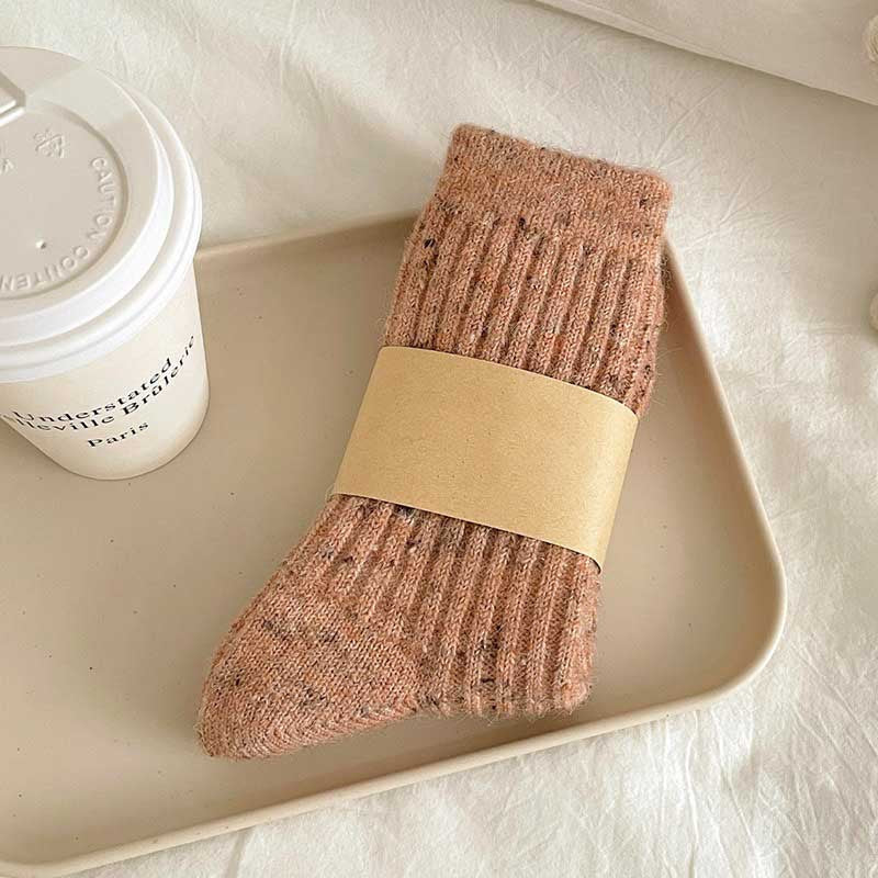 Simple Wool Thicken Warm Crew Socks