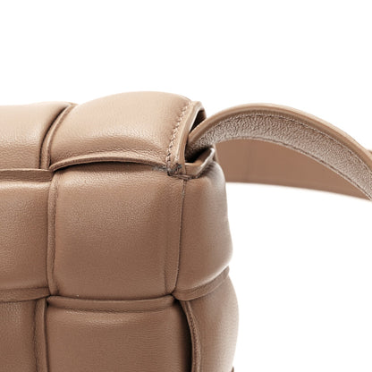 Nappa Maxi Intreccio Padded Cassette Crossbody Bag Acorn