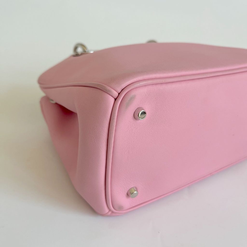 Dior Pink Leather Mini Diorissimo Tote