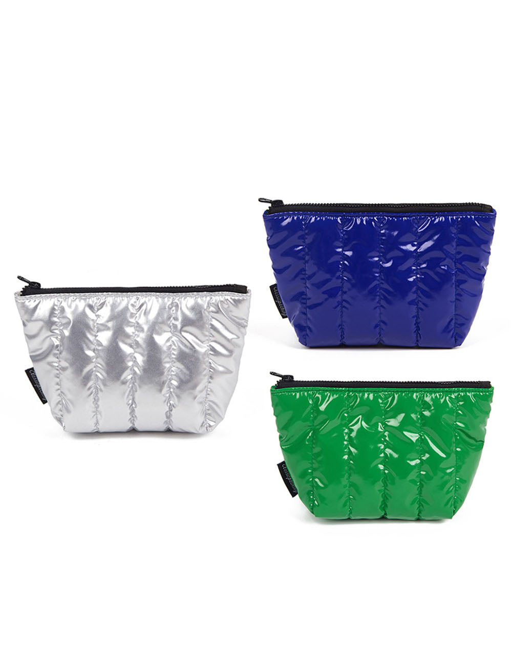 Simple Puffer Solid Color Cosmetic Bag
