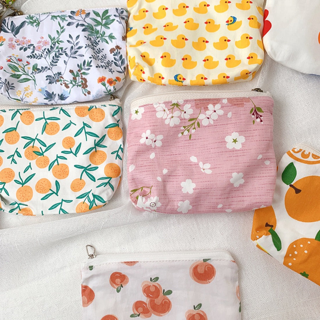 Cosbai - Canvas Printed Coin Purse