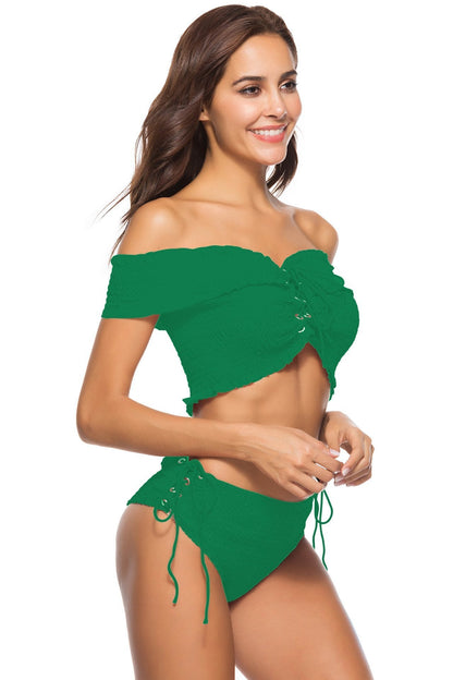 Summer New Sexy Cross Strap Two-Piece Bikini