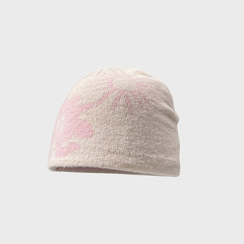 Winter Soft Jacquard Warm Knit Beanie Hat