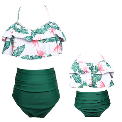New Kids And Adults Split Swimsuit Bikini Set