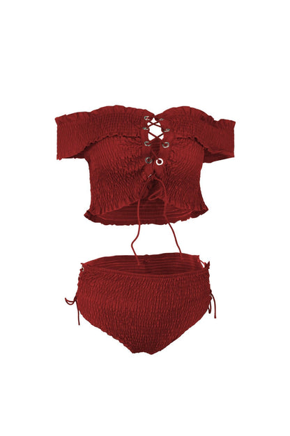 Summer New Sexy Cross Strap Two-Piece Bikini