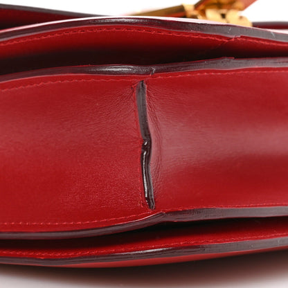 Box Calfskin Medium Classic Box Flap Bag Red