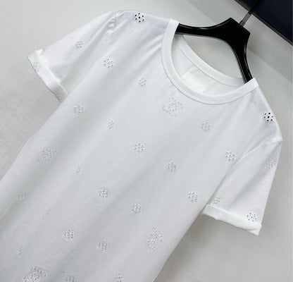 CC SS26 Short-sleeved Top White Cotton 350318