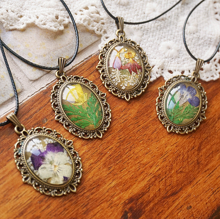 Flower-Inspired Handmade Vintage Floral Jewelry Set