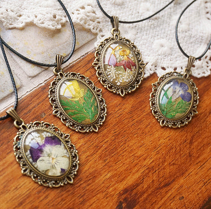 Flower-Inspired Handmade Vintage Floral Jewelry Set