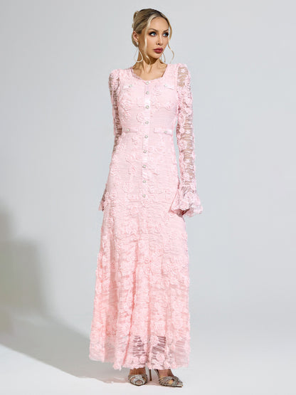 Phoebe Pink Mermaid Formal Dress