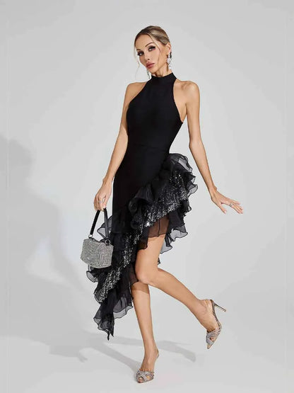 Phoebe Ruffle Edge Maxi Dress