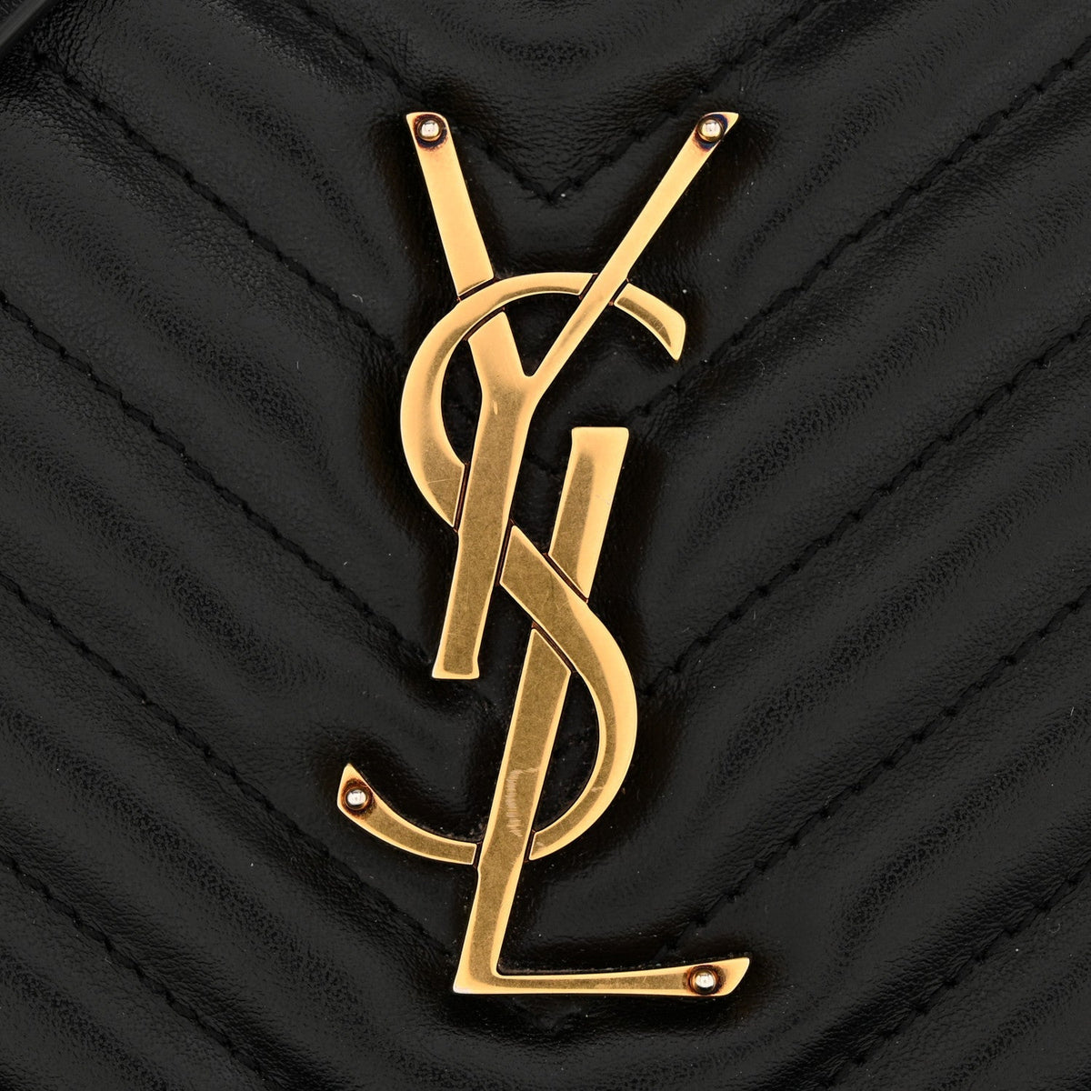 Calfskin Matelasse Monogram Lou Camera Bag Black
