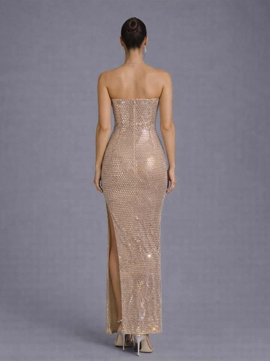 Amalia Maxi Dress in Almond