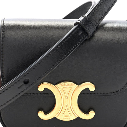 Shiny Calfskin Mini Triomphe Black
