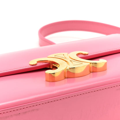 Shiny Calfskin Triomphe Flamingo
