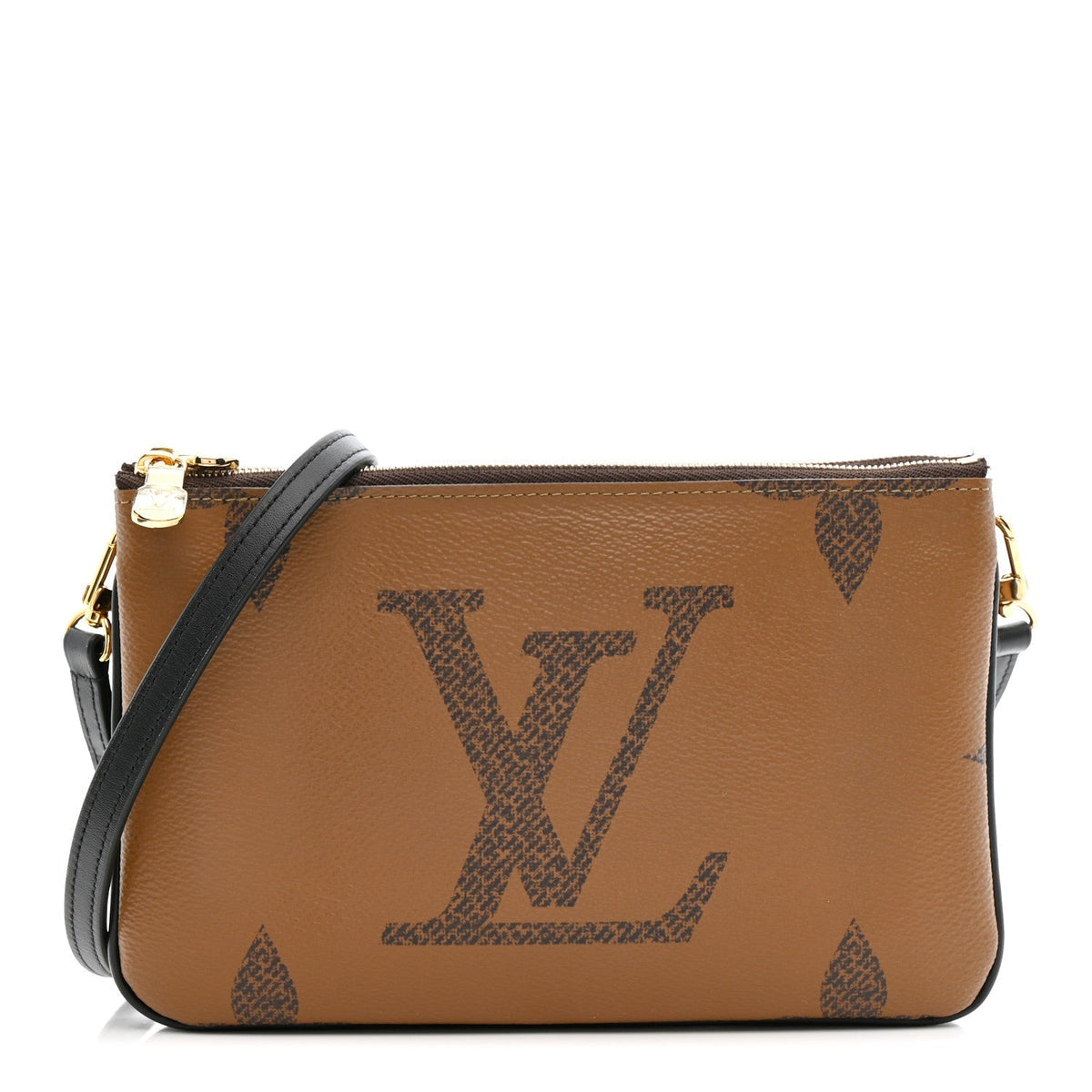 Reverse Monogram Giant Double Zip Pochette