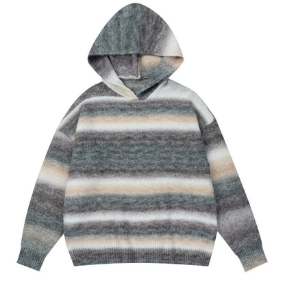 Hooded Stripes Sweater