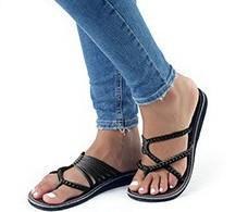 Europe And The United States Beach Toe Flat Slippers Women'S Shoes