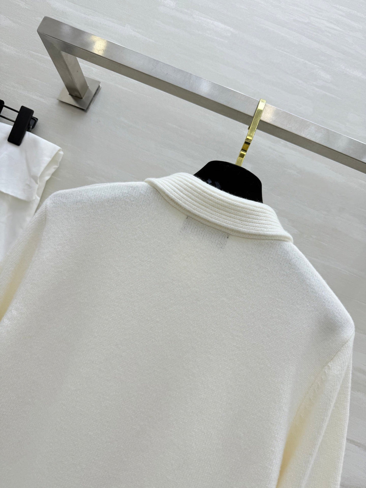 CC Pleated Shirt White Cotton Linen 343303