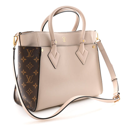Calfskin Monogram On My Side MM Greige