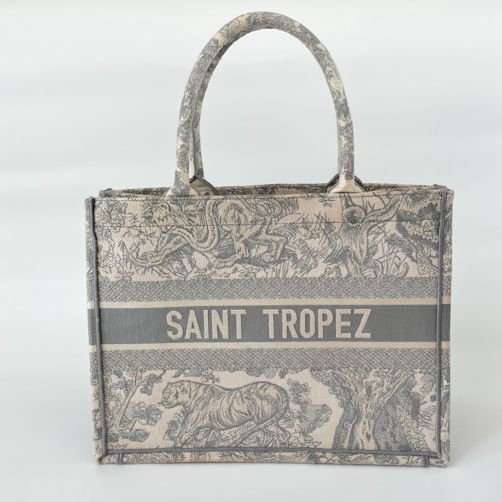 Dior Canvas Book Tote Medium Bag