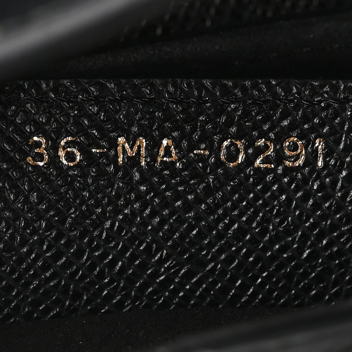 Grained Calfskin Saddle Bag Black